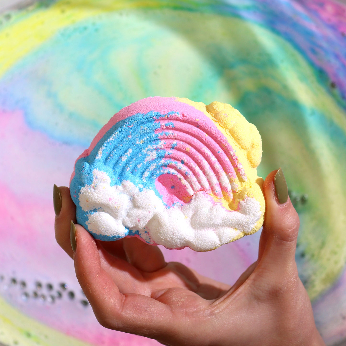 London Carousel Rainbow Bath Bombs | Handmade Bubble Bath Fizzies | Vegan & Cruelty-Free