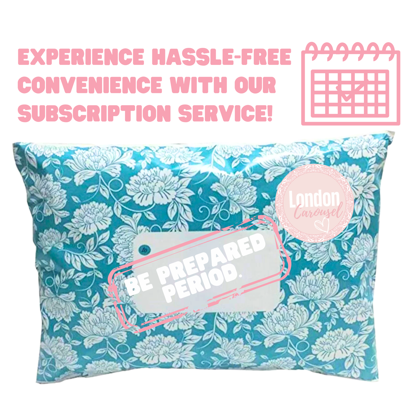 Teen Sanitary Towels Bundle with Lil Lets Night Time Pads x2 and London Carousel Period Tracker