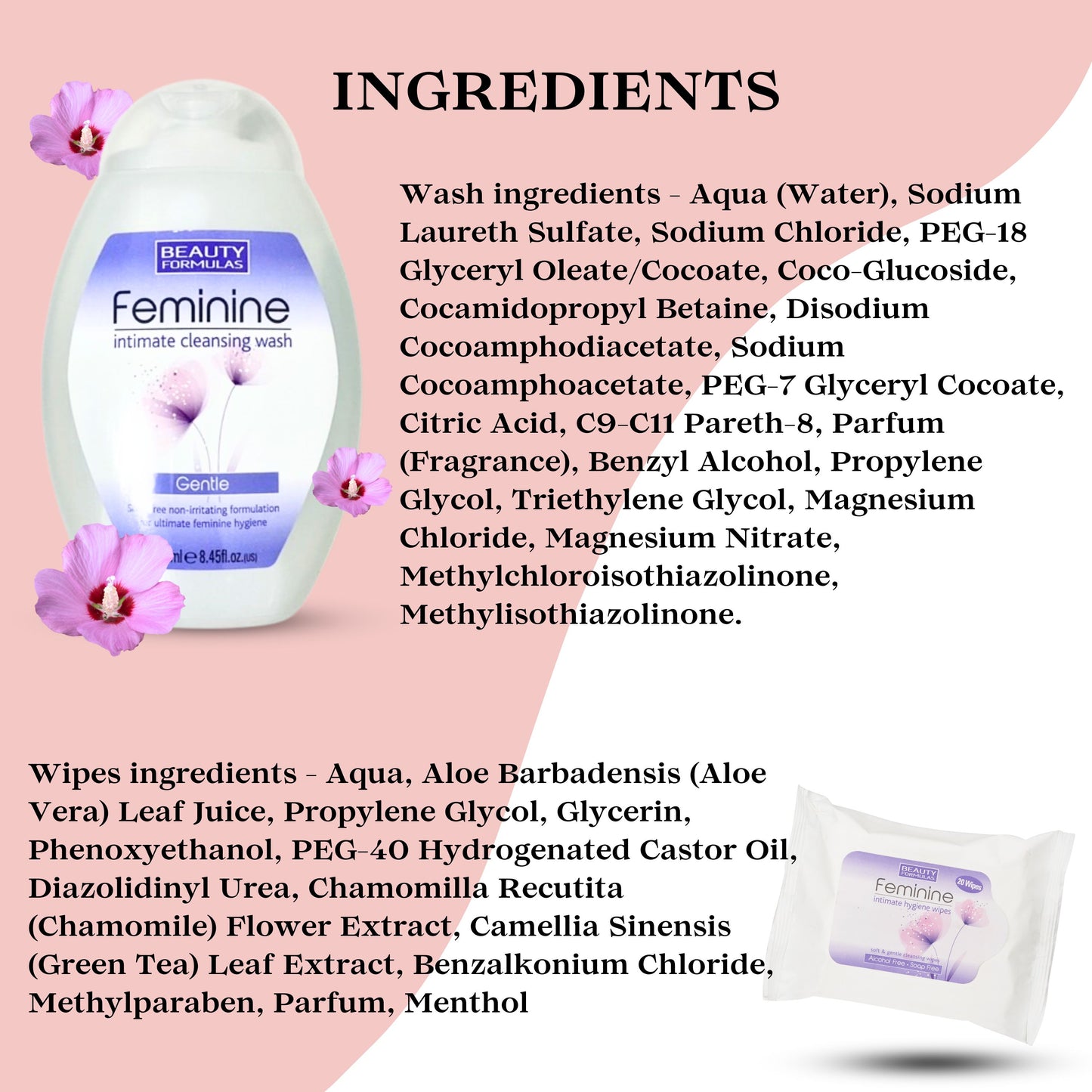Intimate Wash Bundle for Women - Feminine Wash, Wipes & Period Tracker