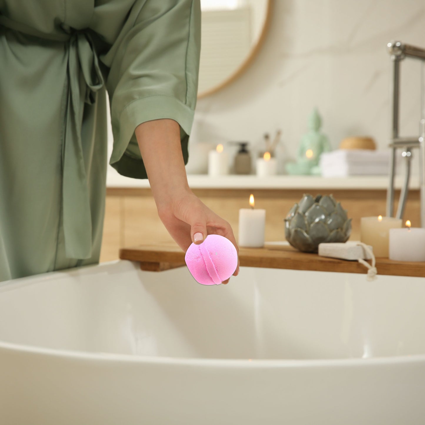 London Carousel Happiness Mood-Boosting Pink Bath Bomb