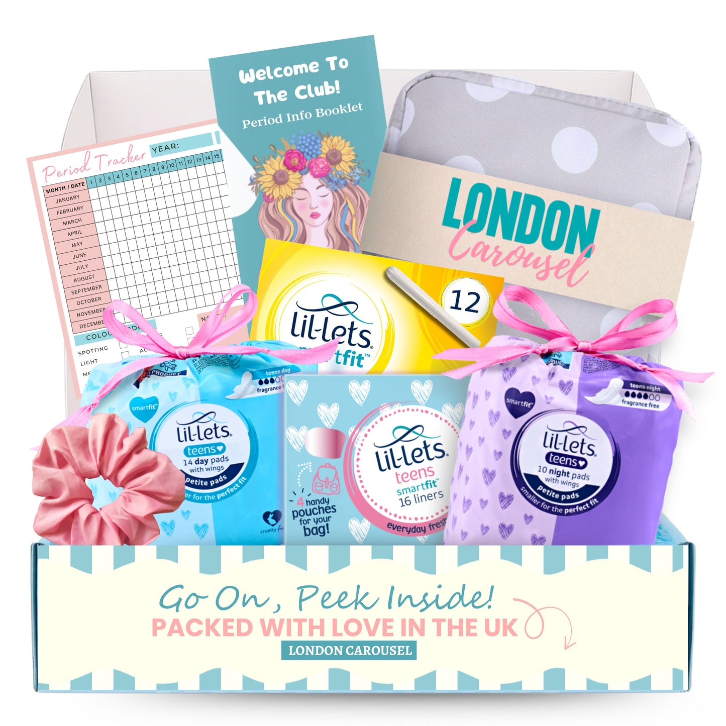 First Period Kit for Girls - Emergency Kit Bag with Sanitary Products