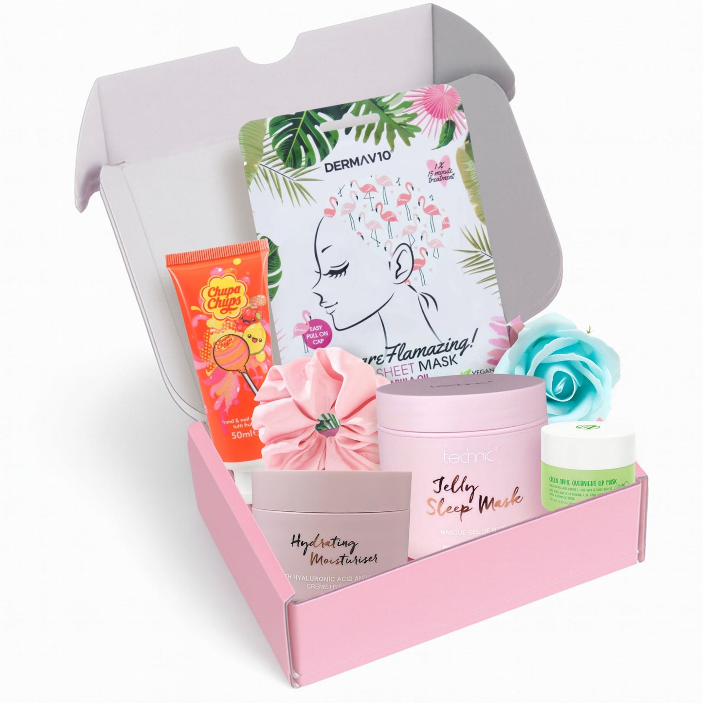 Teen Skincare Kit – Self Care Gift Set with Masks, Hand Cream & Scrunchie