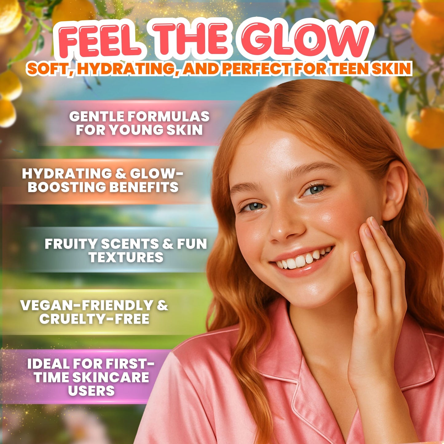 Teen Skincare Kit – Self Care Gift Set with Masks, Hand Cream & Scrunchie