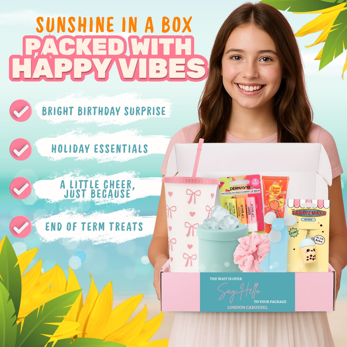 Pamper Hamper Gift Set – Summer Holiday Essentials for Girls & Teens