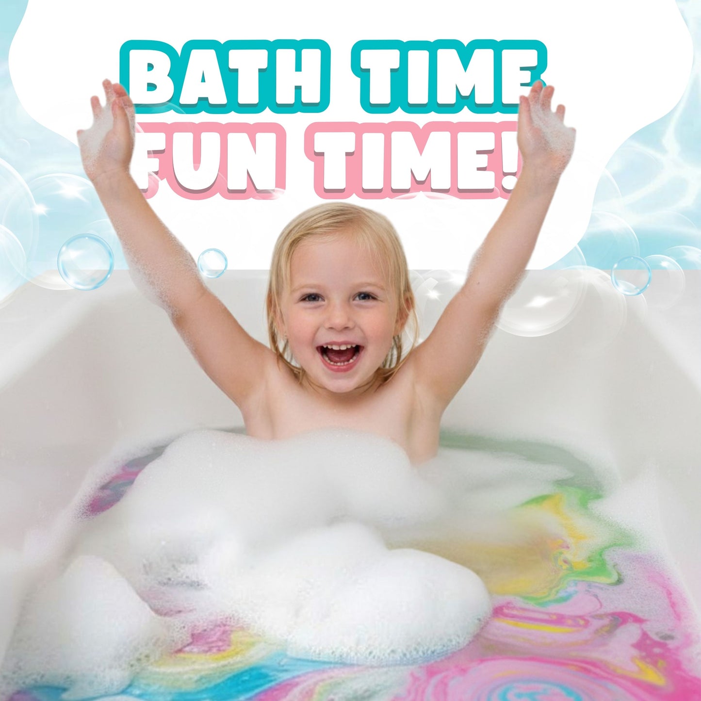London Carousel Kids Bath Bomb Gift Set – Unicorn, Rainbow & Animal Shapes with Mini Soaps, Fun Bath Time Present for Girls & Boys
