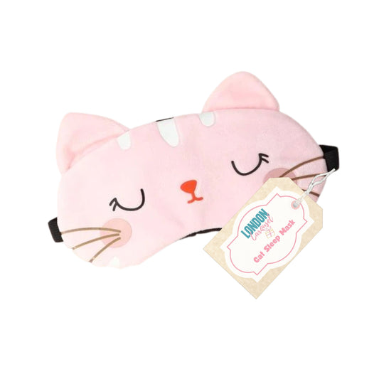 Discover comfort and fun with London Carousel Cartoon Cat Sleep Mask for Kids. Crafted from plush material with an adjustable strap, these eye masks ensure perfect light blockage for a restful sleep. Ideal for sleepovers, travel, and home use.